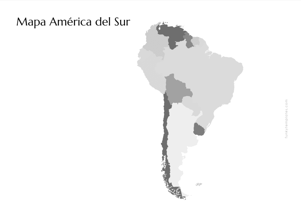 Mapa político América del Sur