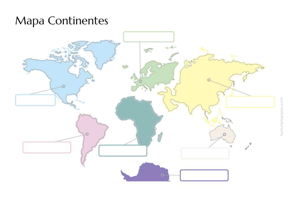 Mapa Continentes